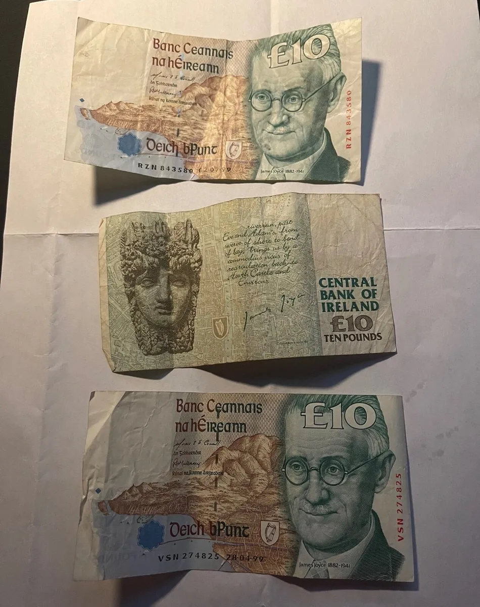 Old notes 50punts and 10s - Image 3
