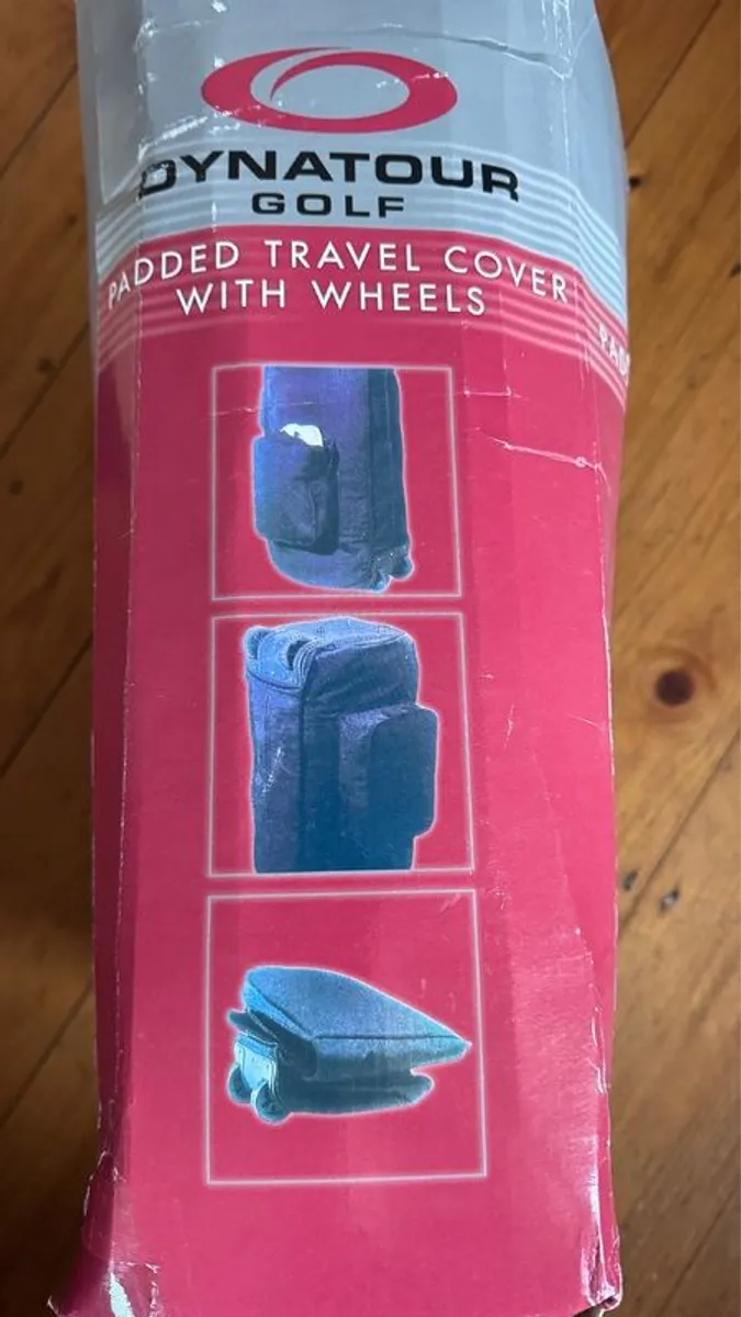 Golf Padded Travel Cover with wheels - Image 2