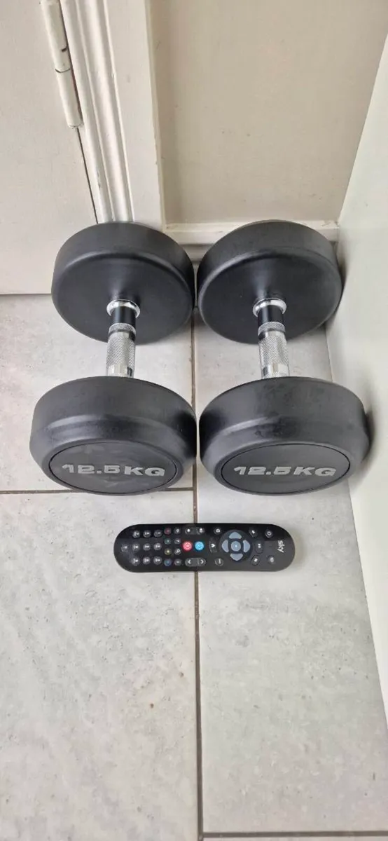 Brand new 2x12.5kilo dumbbell weight set - Image 1