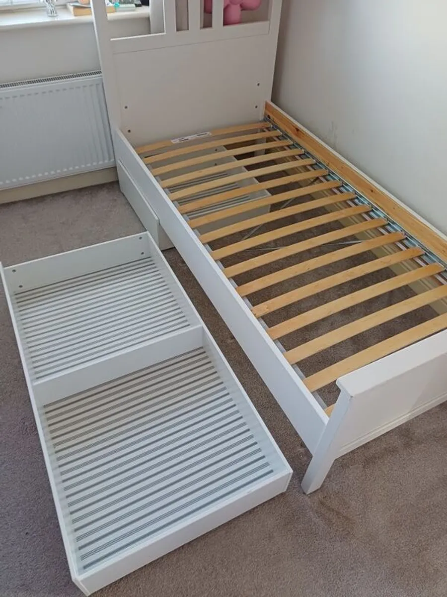 Ikea Hemnes single bed with storage drawers - Image 3