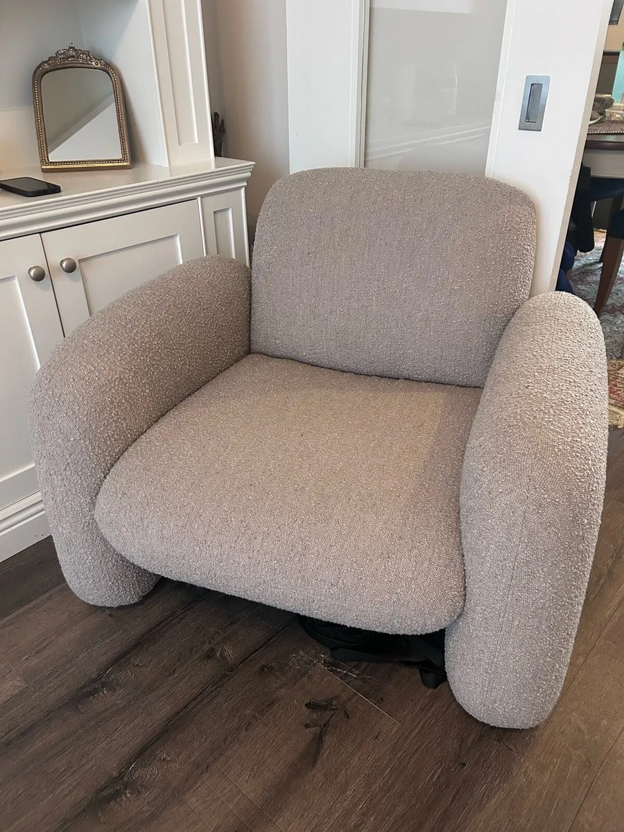 Modern Bouclé Sofa & Armchair Designer Set - Image 2