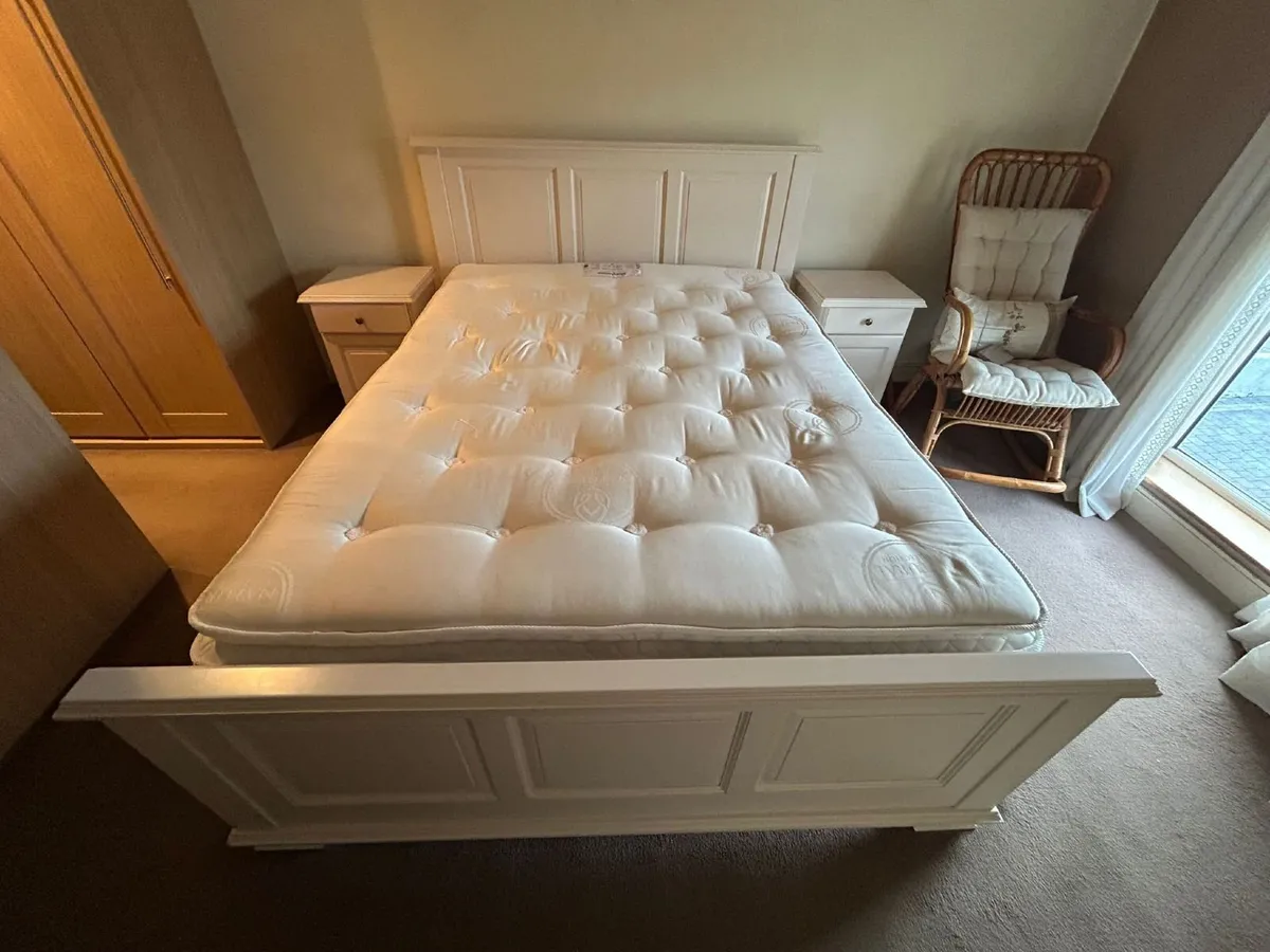 Mattress, Bedframe, Bedside tables for sale - Image 2