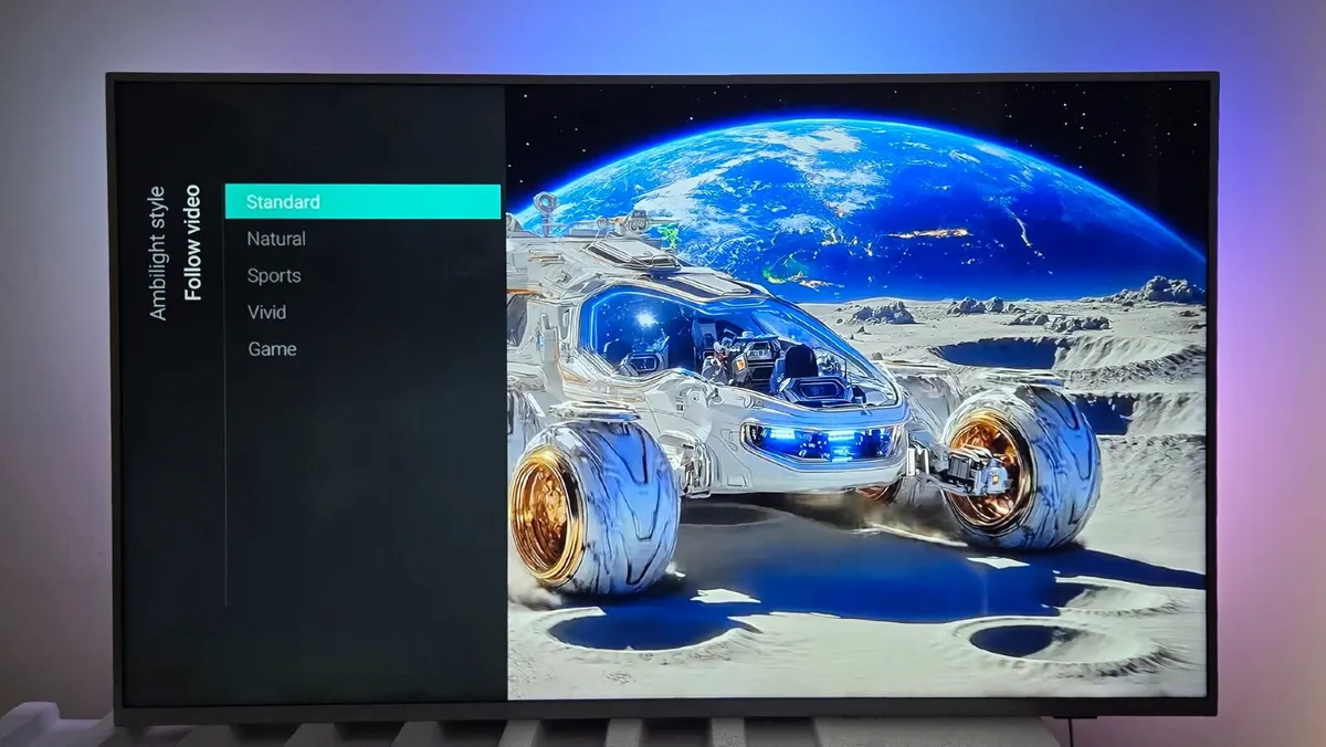 55" Philips 4K Smart TV with 3-Sided Ambilight - Image 4