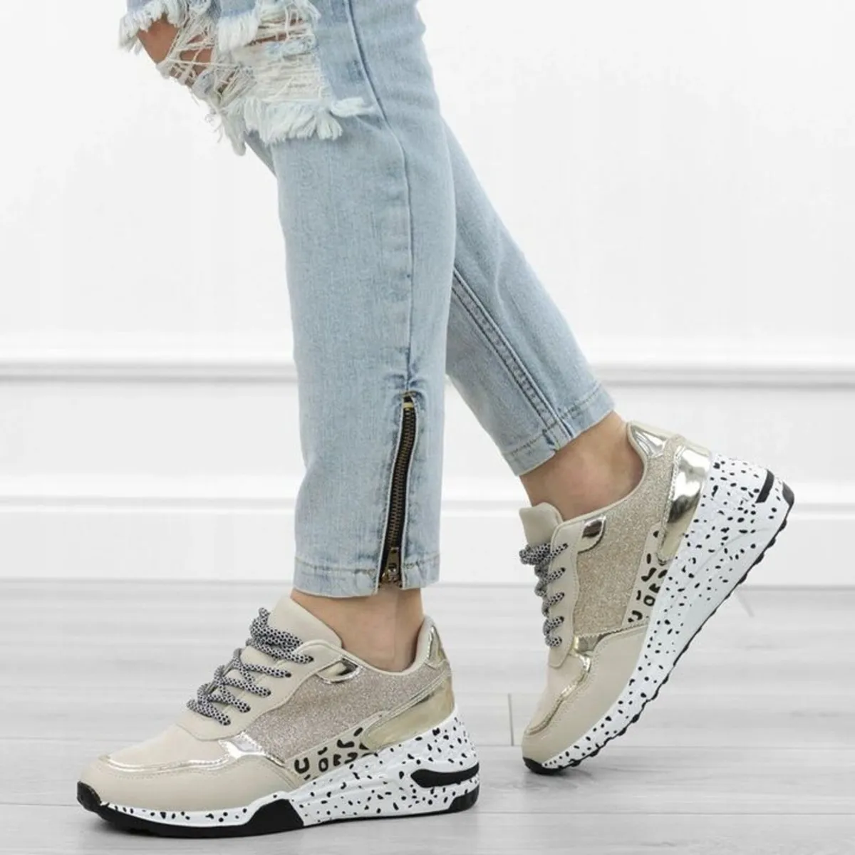 New Leopard gold  Runners 4-8 size - Image 4