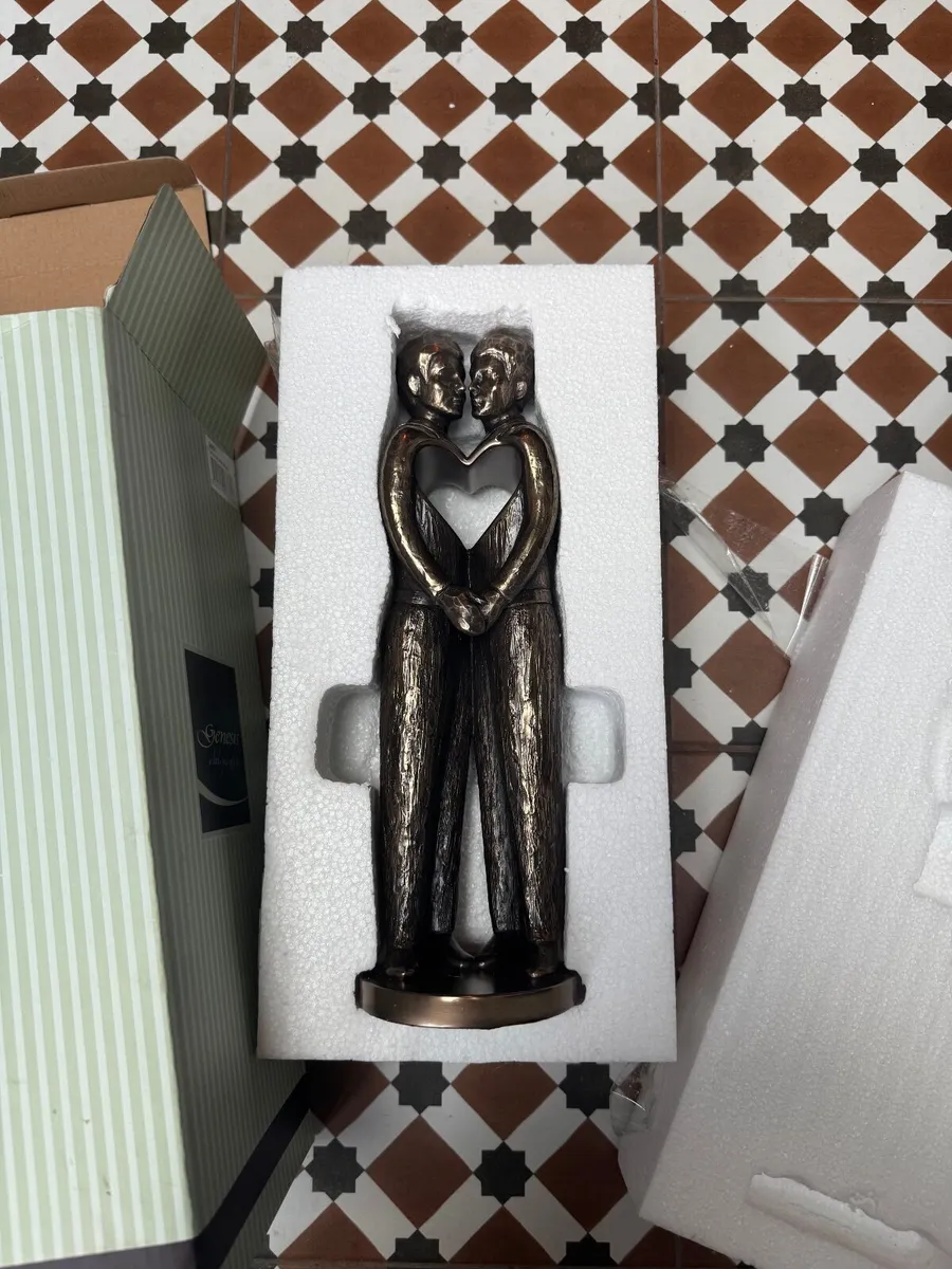 Bronze Statuette, Genesis, Male-Male - Image 1