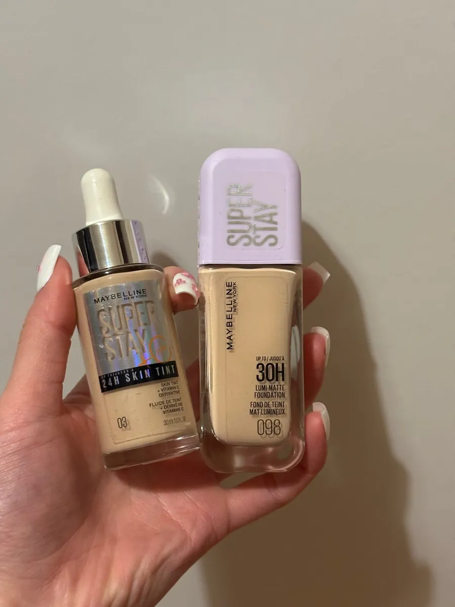 Maybelline superstay foundation and skin tint