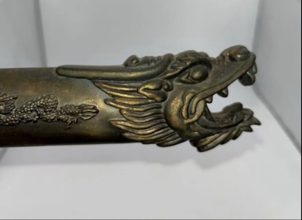 Vintage Chinese Dragon head knife - Image 1