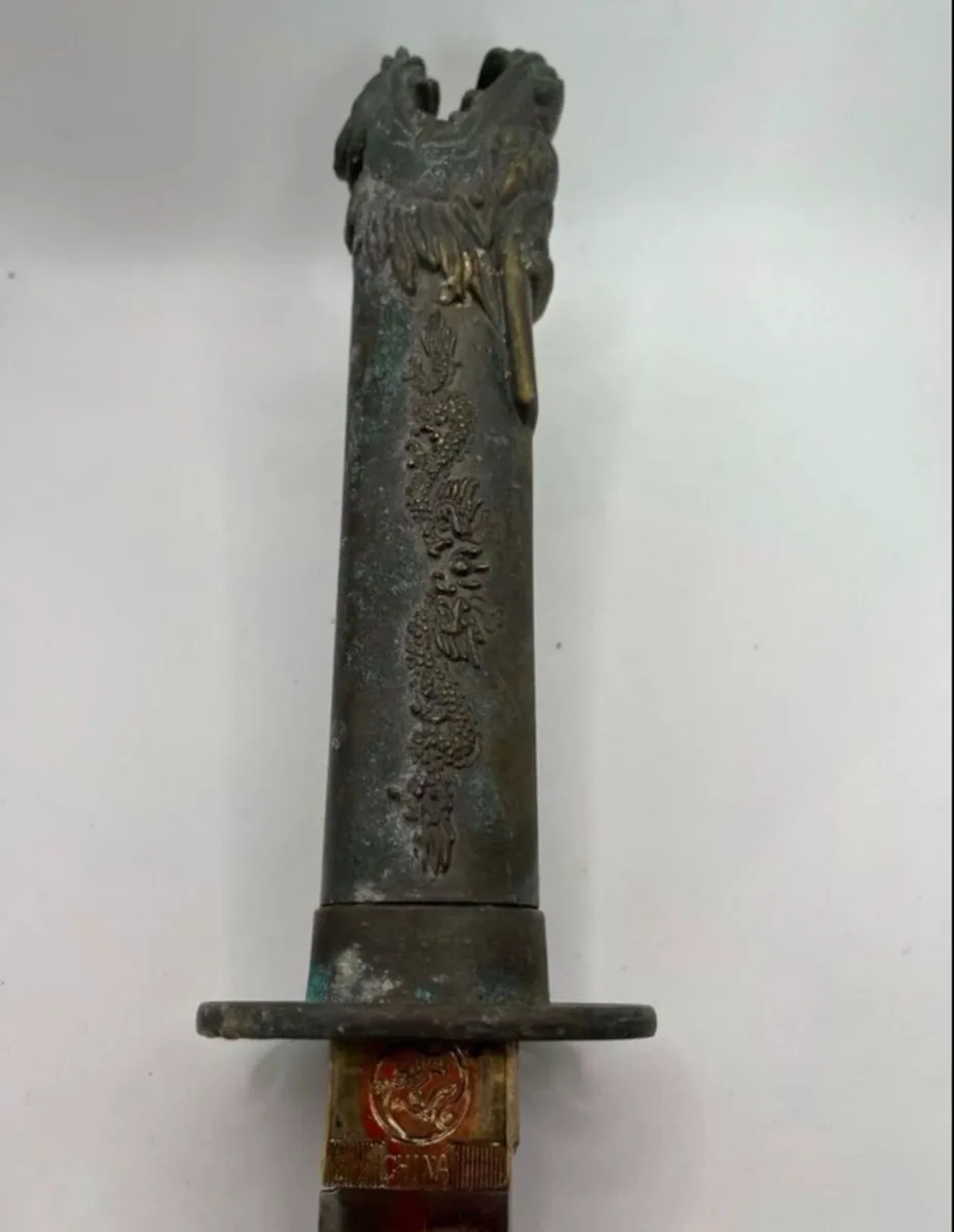 Vintage Chinese Dragon head knife - Image 3
