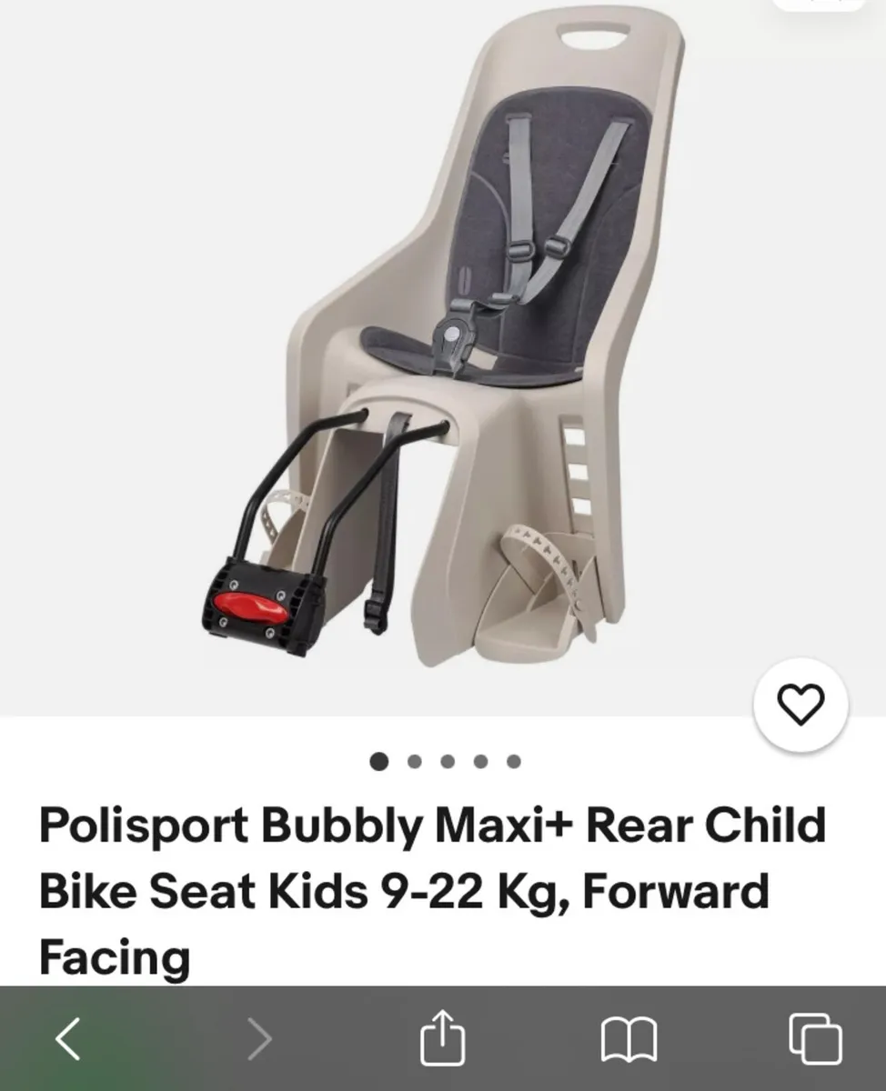 Rear child’s bike seat