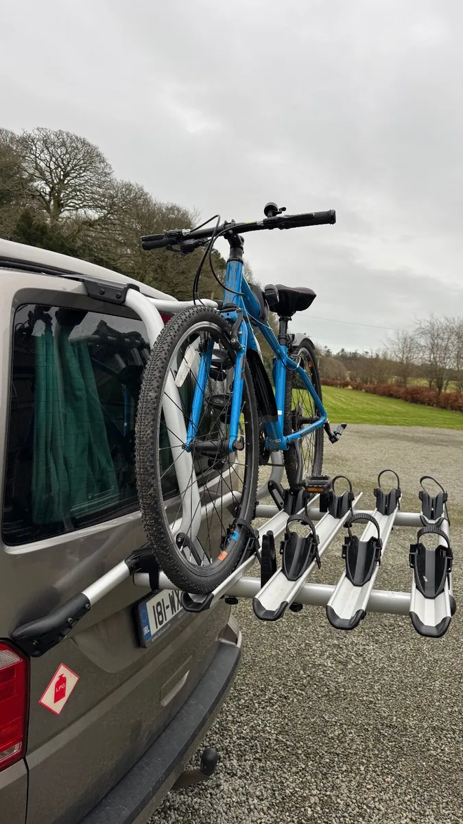 VW T6 / T6.1 4 bike tailgate rack - uprated struts - Image 1