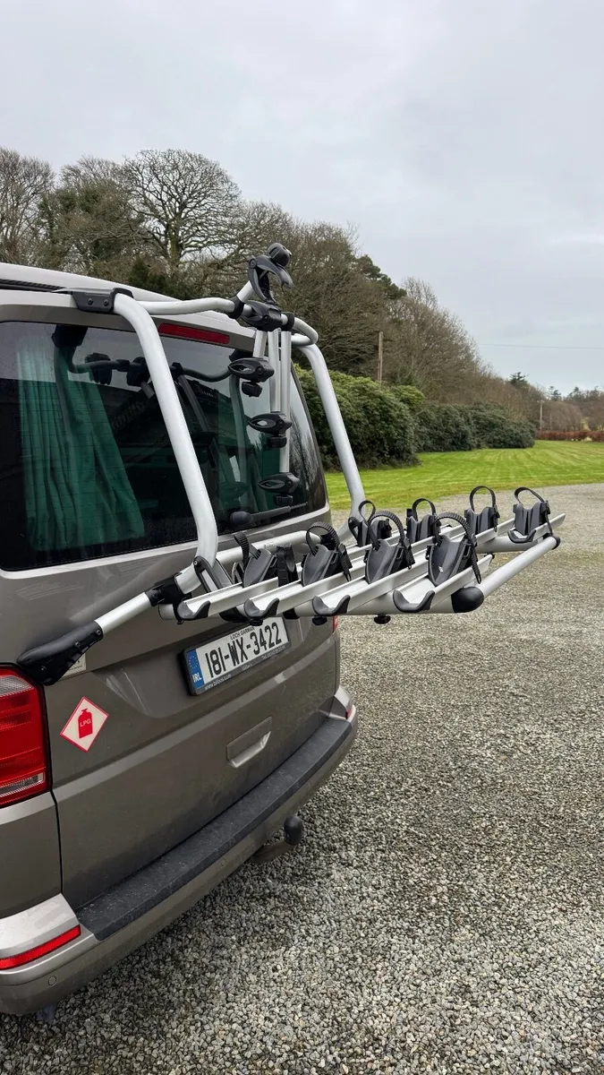 VW T6 / T6.1 4 bike tailgate rack - uprated struts - Image 4