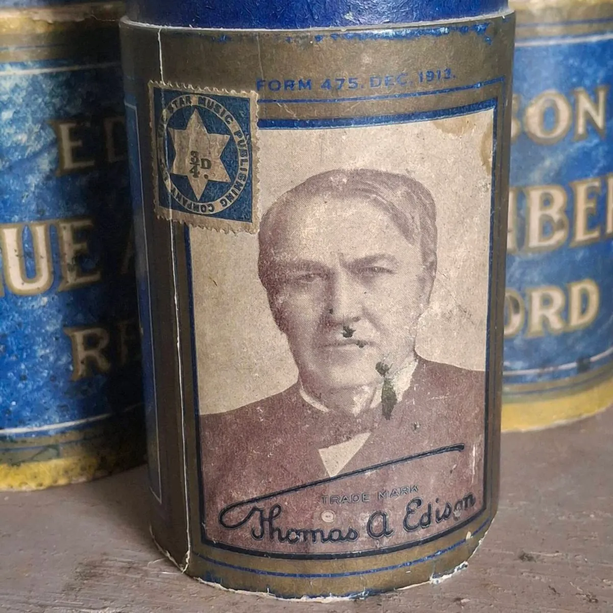 Edison Blue Amberol Record Cylinders - Image 2