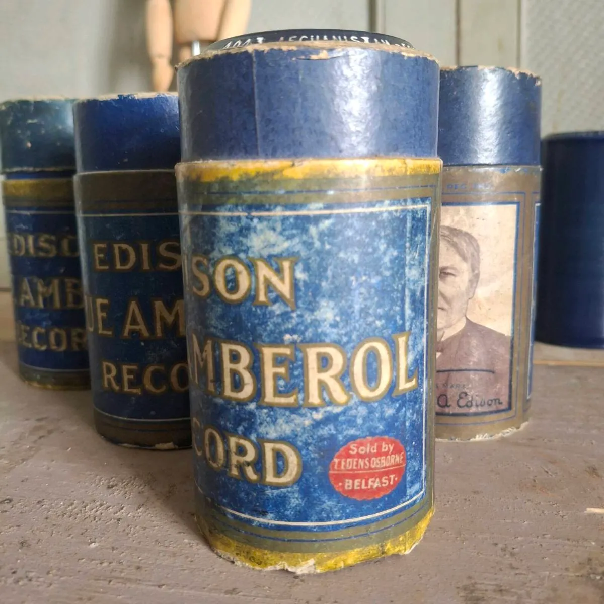 Edison Blue Amberol Record Cylinders - Image 3