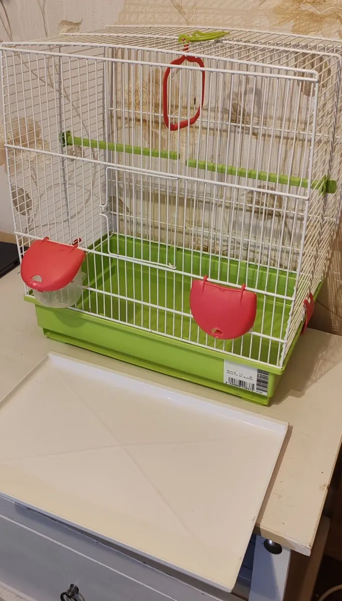 Bird Cage with Feeders & Perches – Clean Condition - Image 3