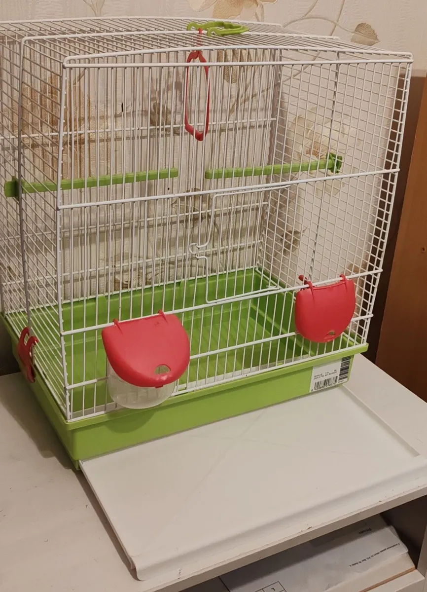 Bird Cage with Feeders & Perches – Clean Condition - Image 2