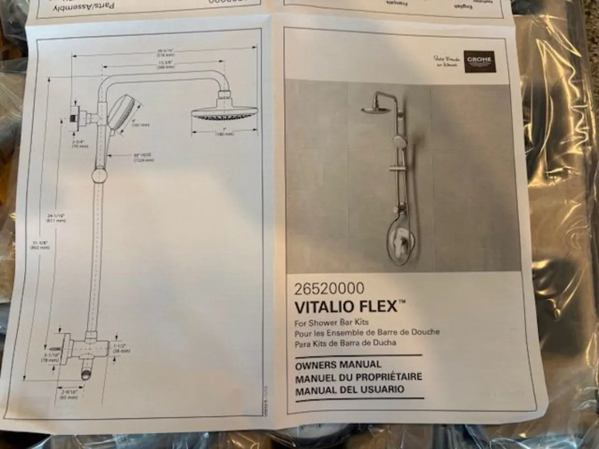 Grohe Vitalio Flex shower, Chrome, NEW IN BOX - Image 4
