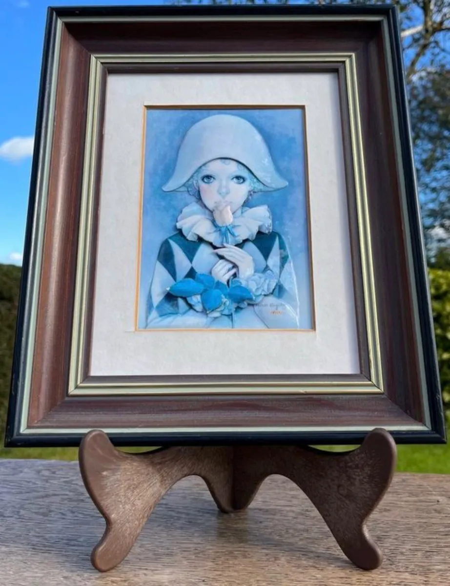 Vintage Enamel wall art made in Ireland - Image 1