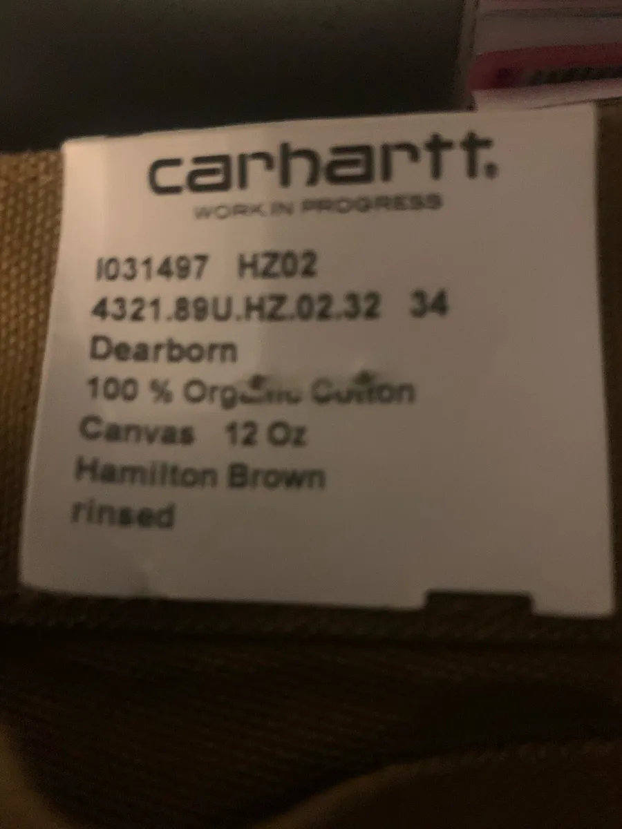Carhartt pants 34 w  new aas 100 - Image 2