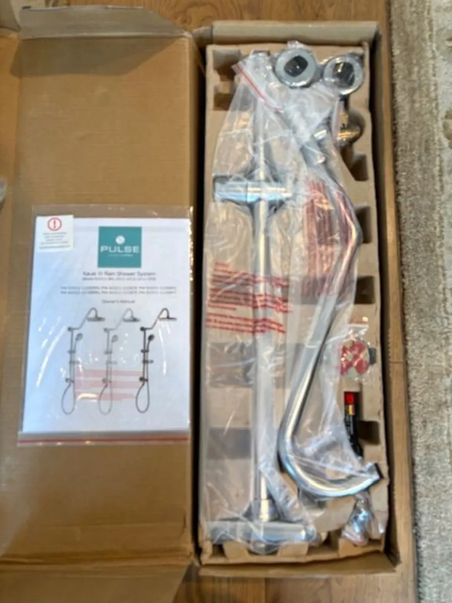 Kauai III Rain Shower System, Chrome, NEW IN BOX - Image 3