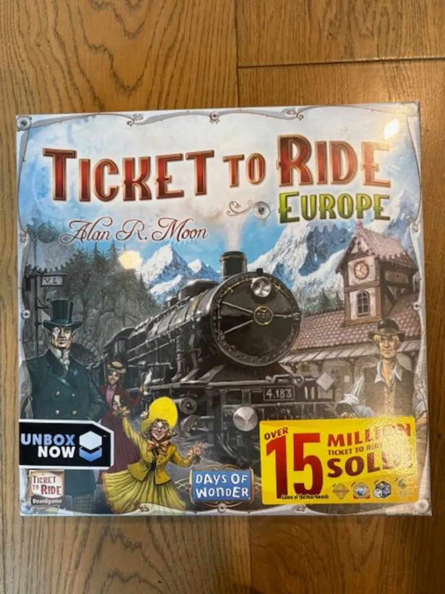 Ticket to Ride: Europe board game -- NEW IN BOX - Image 1