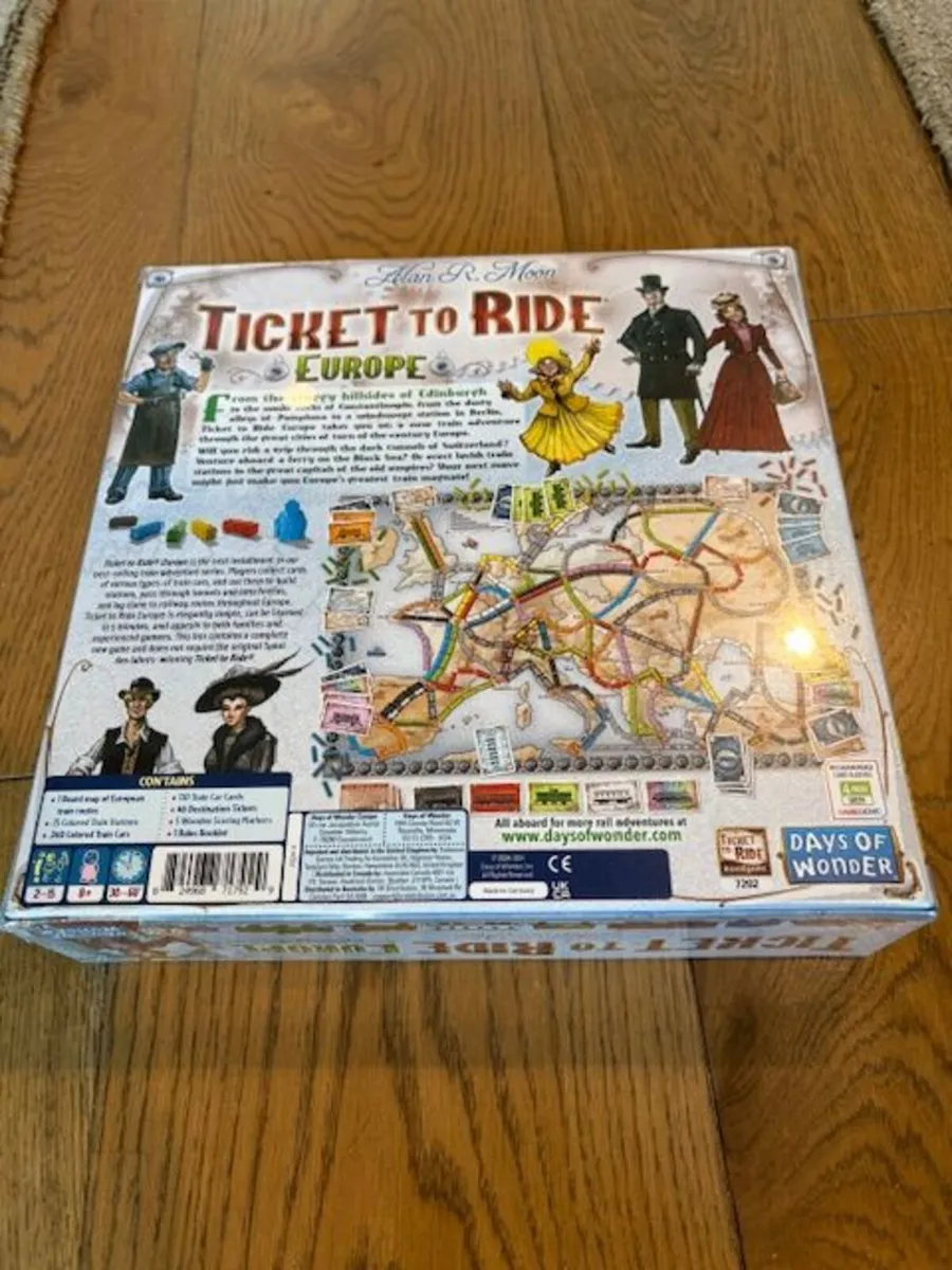 Ticket to Ride: Europe board game -- NEW IN BOX - Image 2