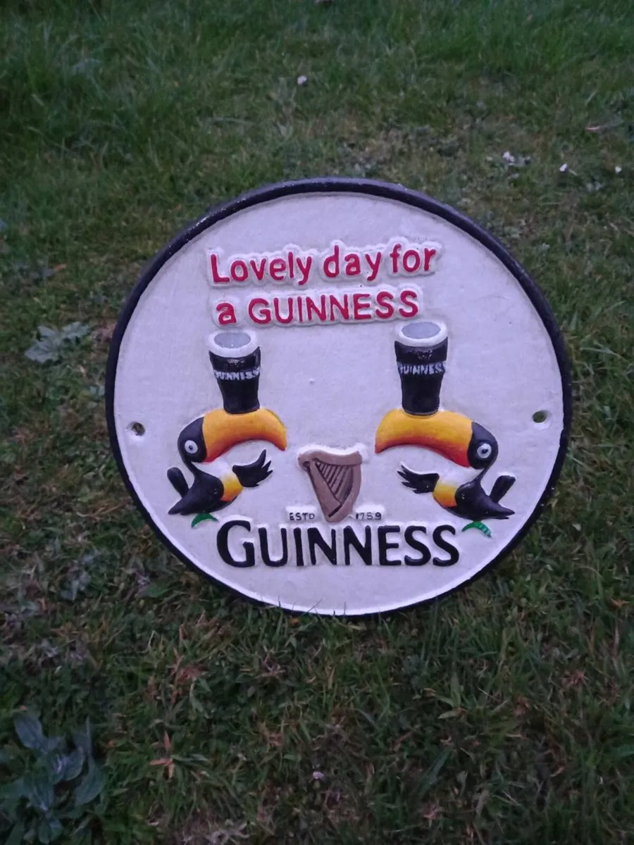 Guinness Cast Iron Sign - Image 3