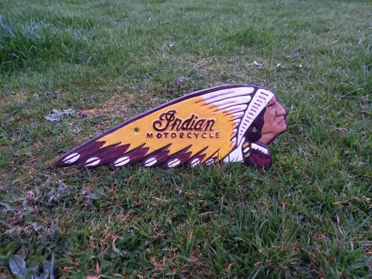 Indian Cast Iron Sign - Image 2