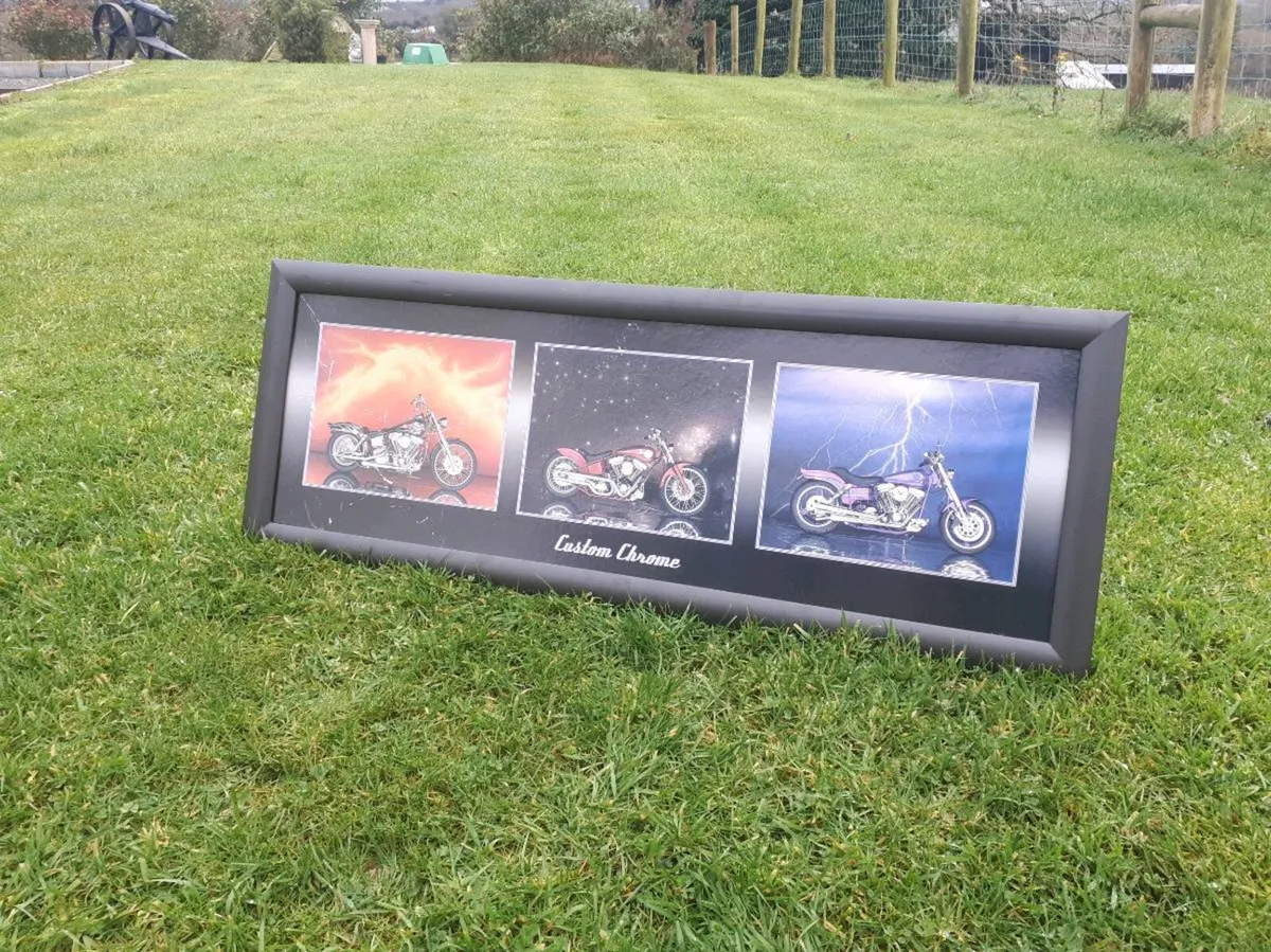 Framed Motorcycles Picture - Image 2