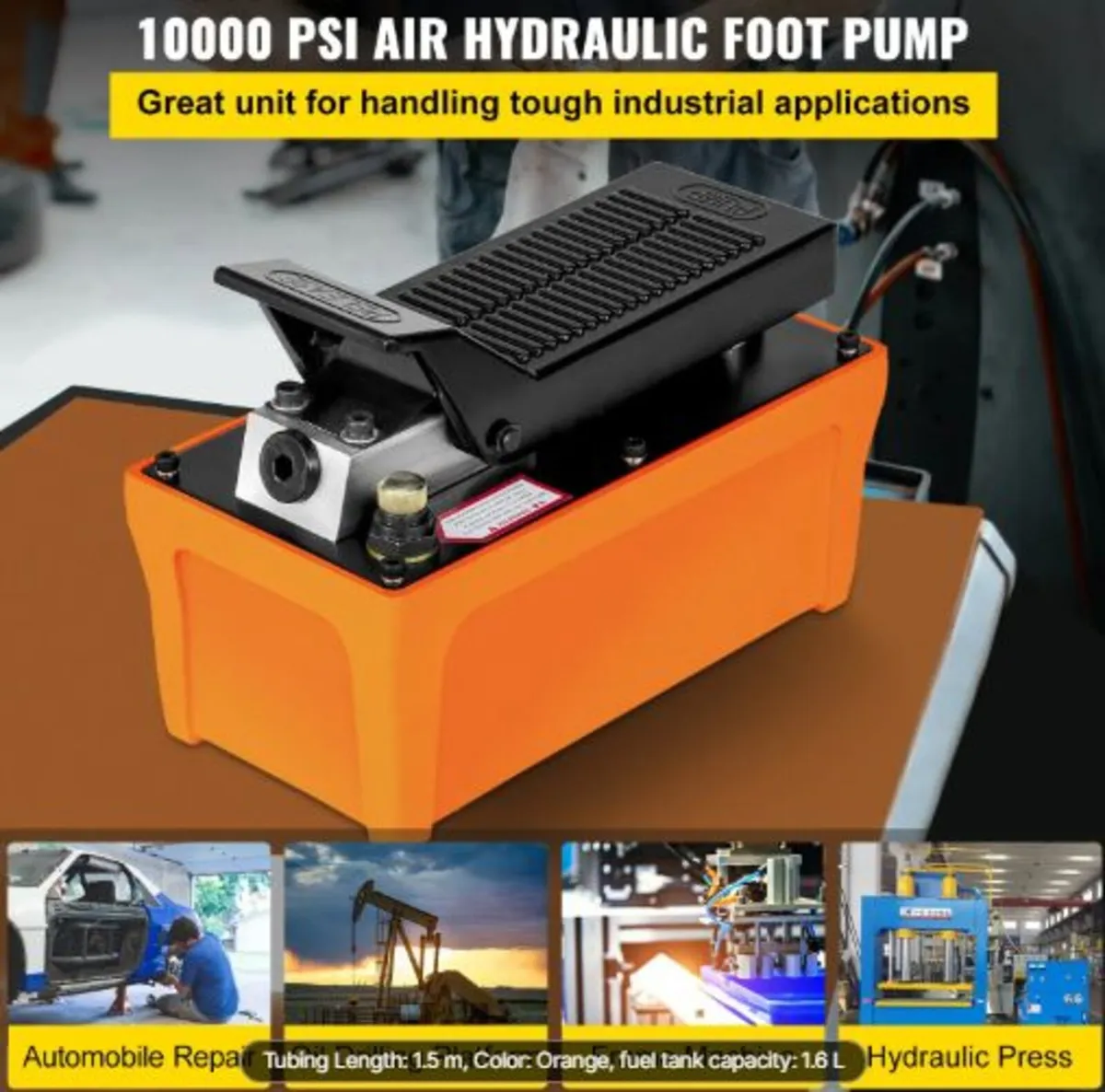 689 bar(10,000PSI) Hydraulic Pump Air Foot Pump - Image 2