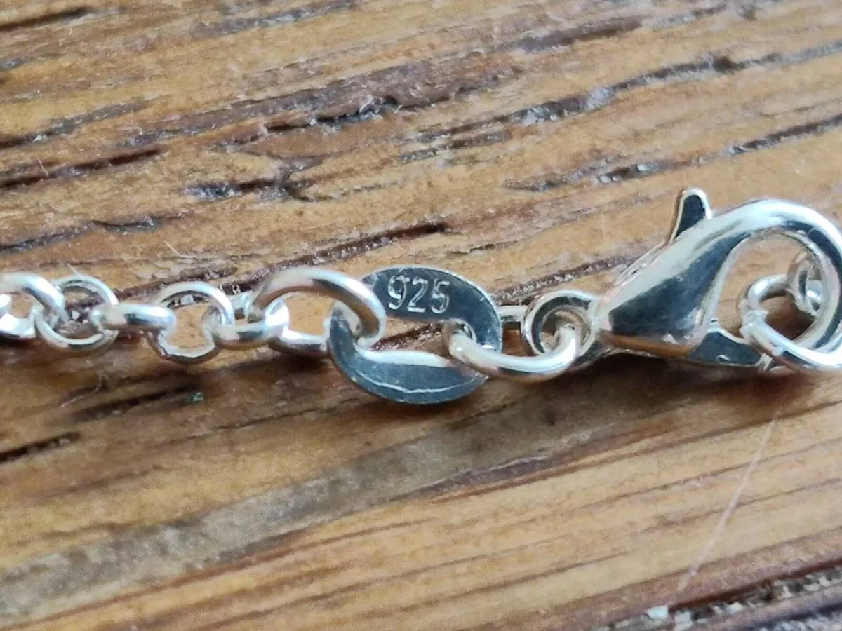 CHUNKY COBALT BLUE SAPPHIRES, 925 Silver Necklace - Image 3