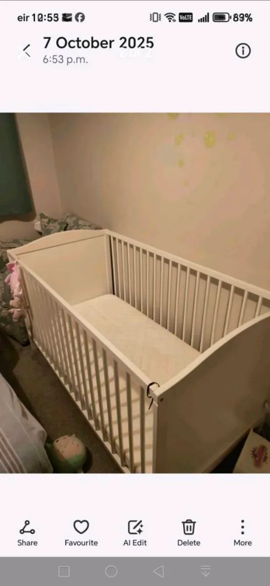 IKEA cot - Image 1