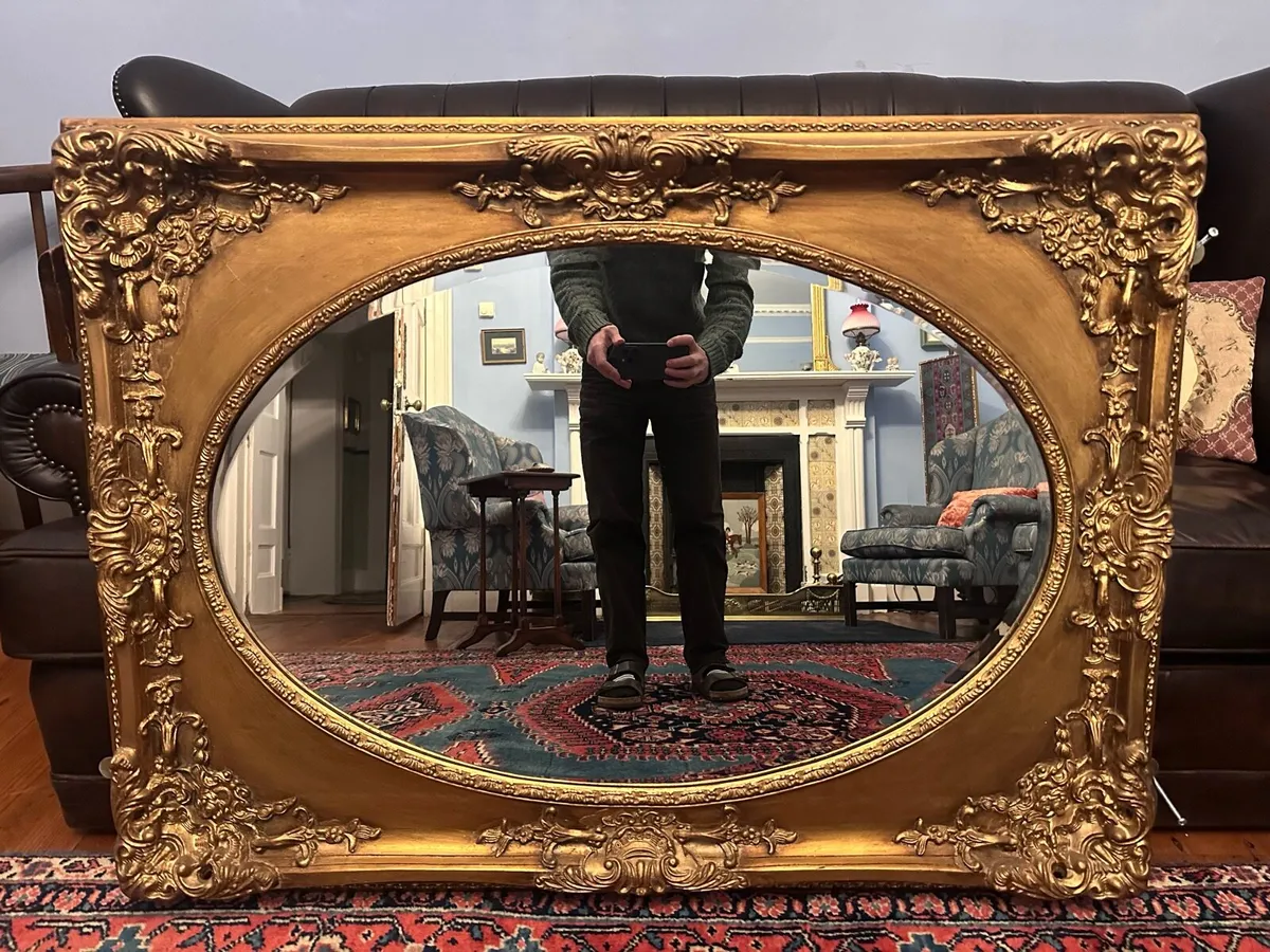 Victorian Style Gold Mirror - Image 1