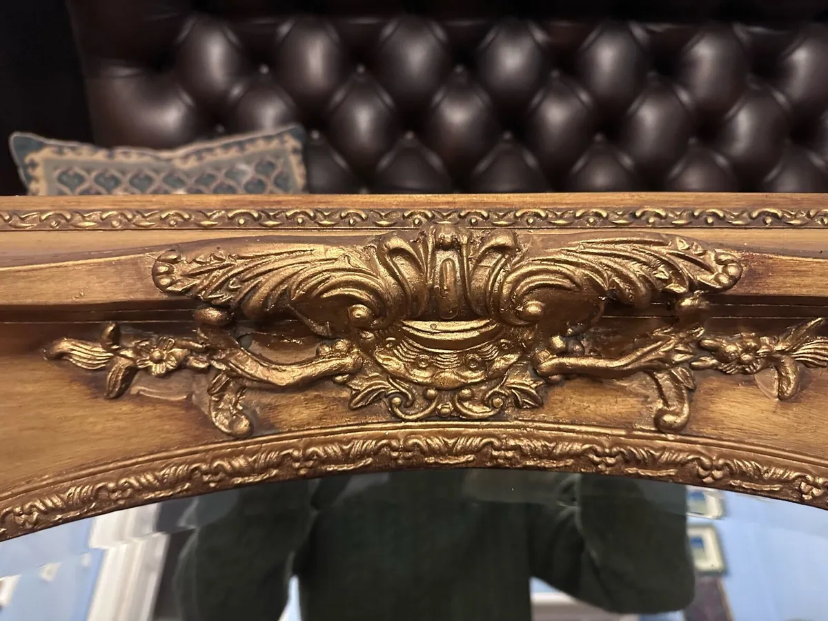 Victorian Style Gold Mirror - Image 3
