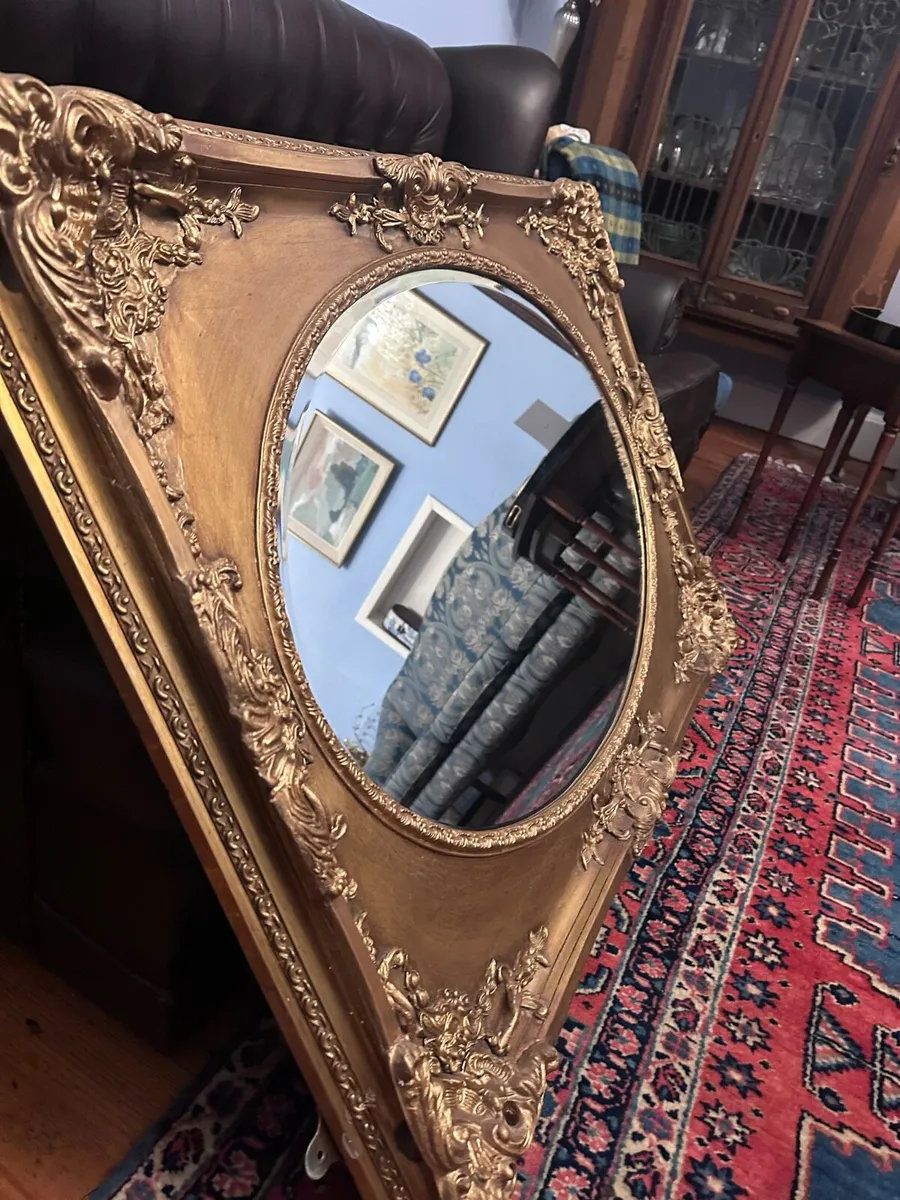 Victorian Style Gold Mirror - Image 4