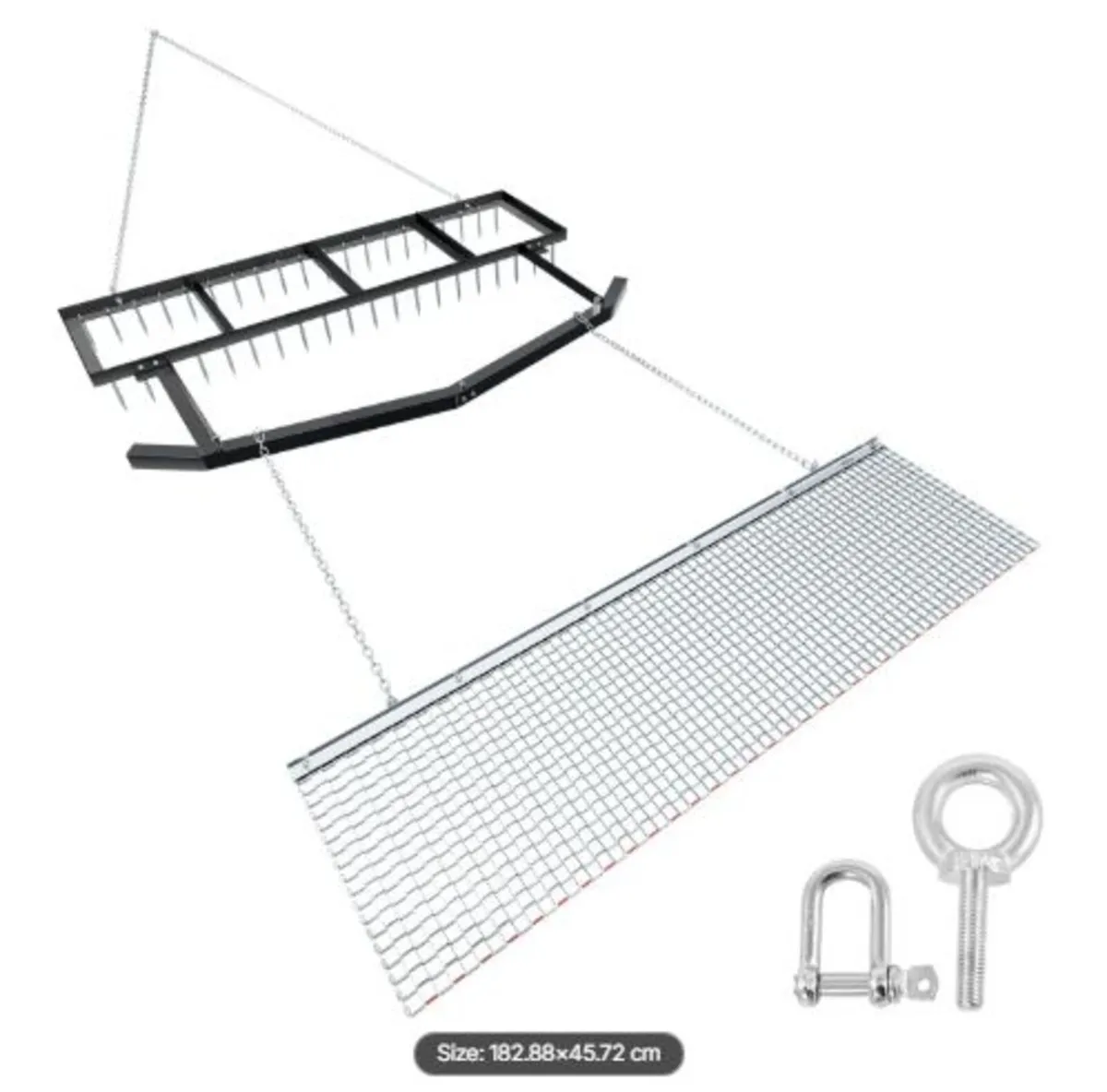 Drag Harrow, 6 ft Tow-Behind Driveway Grader - Image 1