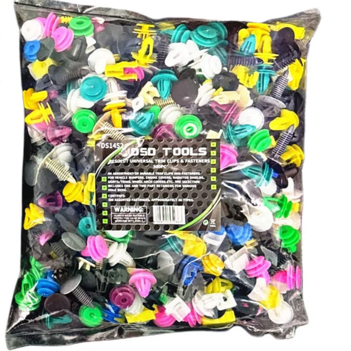 Dsd Tools Universal Trim Clips&Fasteners 500pc