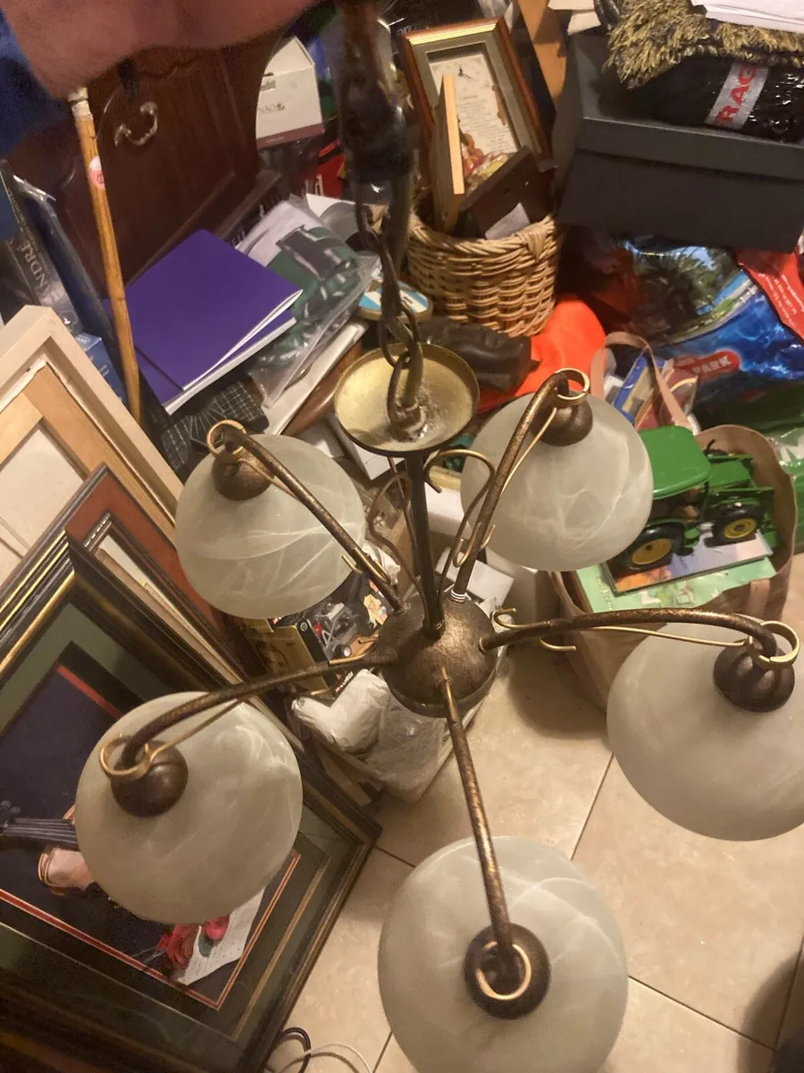 5 globe Celing light fitting postage extra - Image 2