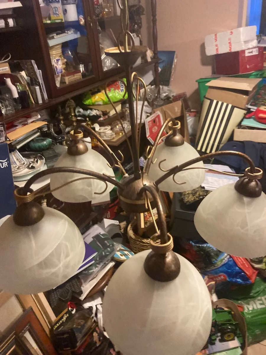 5 globe Celing light fitting postage extra - Image 3