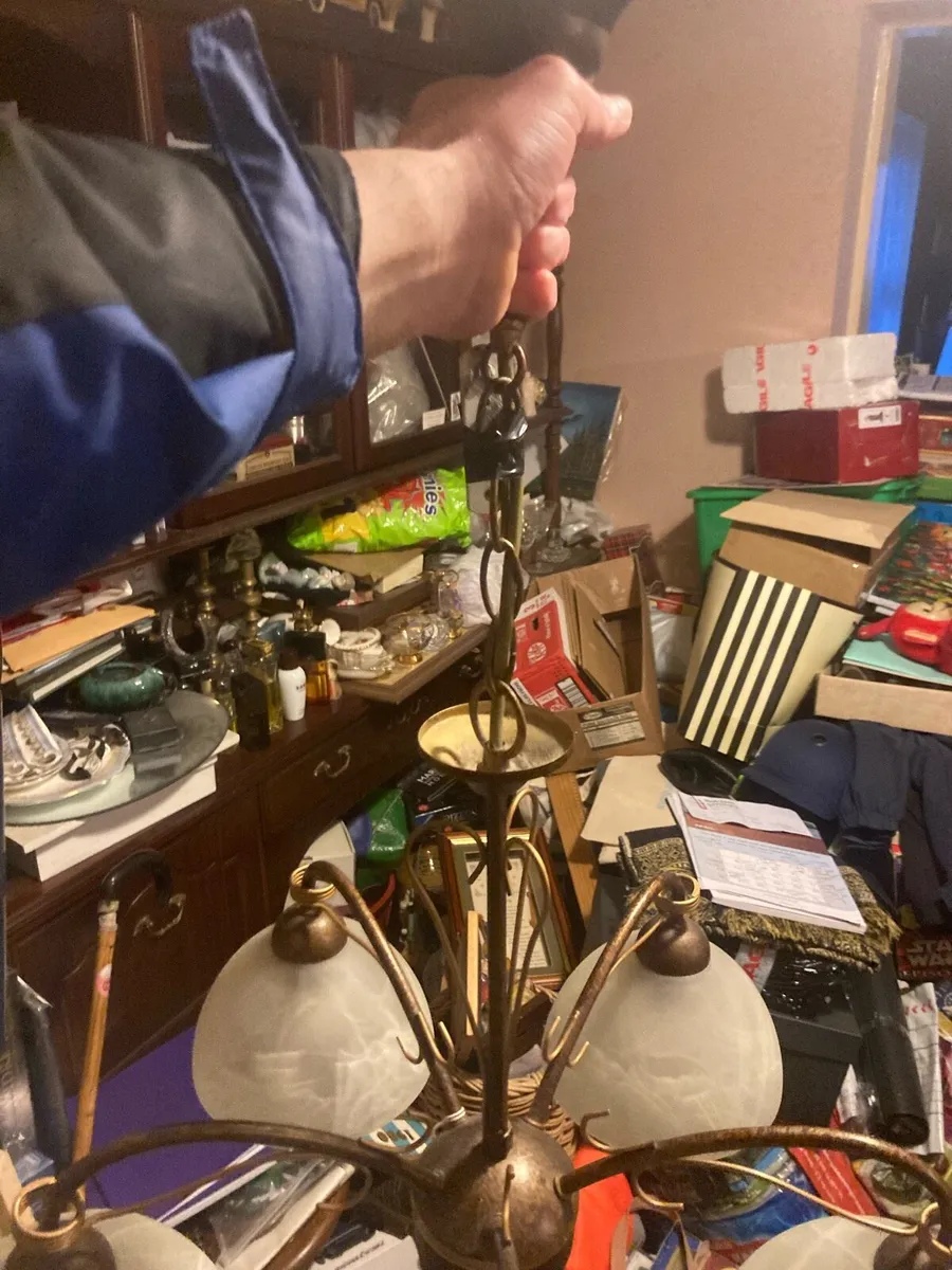 5 globe Celing light fitting postage extra - Image 4