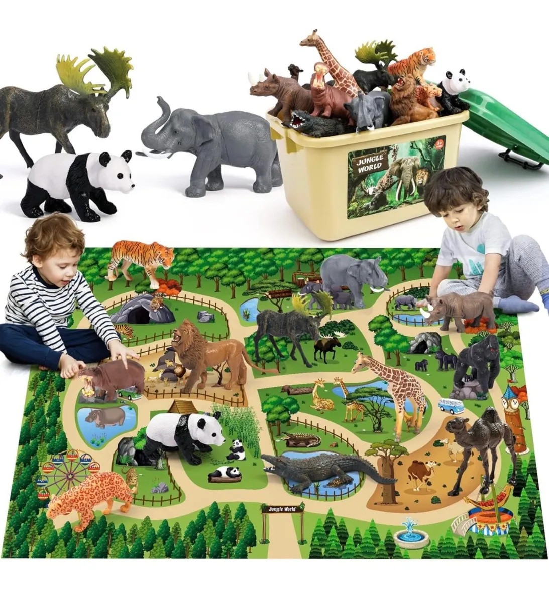 Animals set and mat toy for kids - Image 1