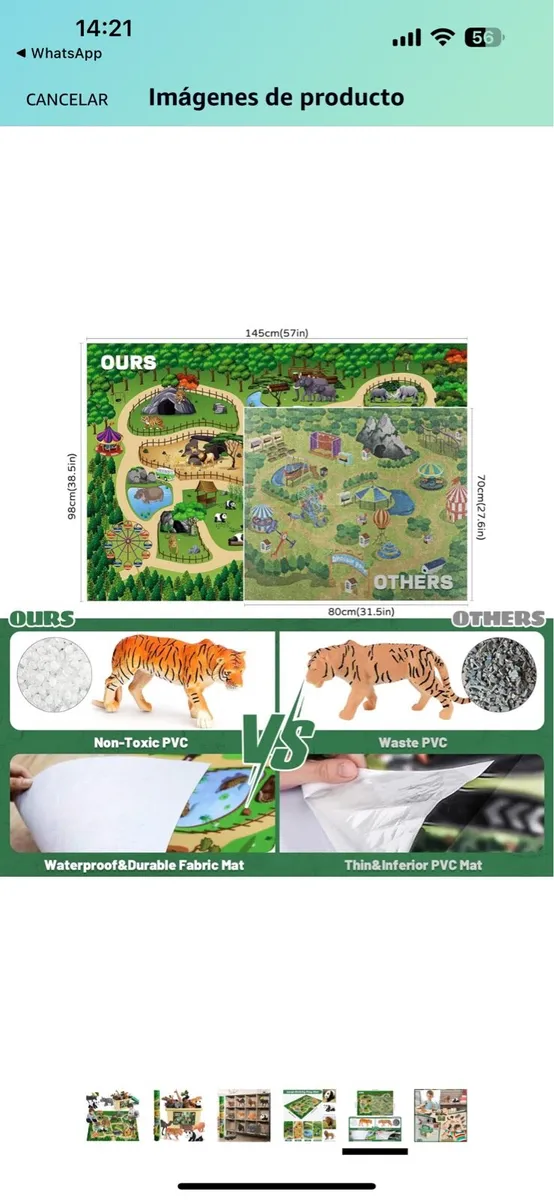 Animals set and mat toy for kids - Image 3