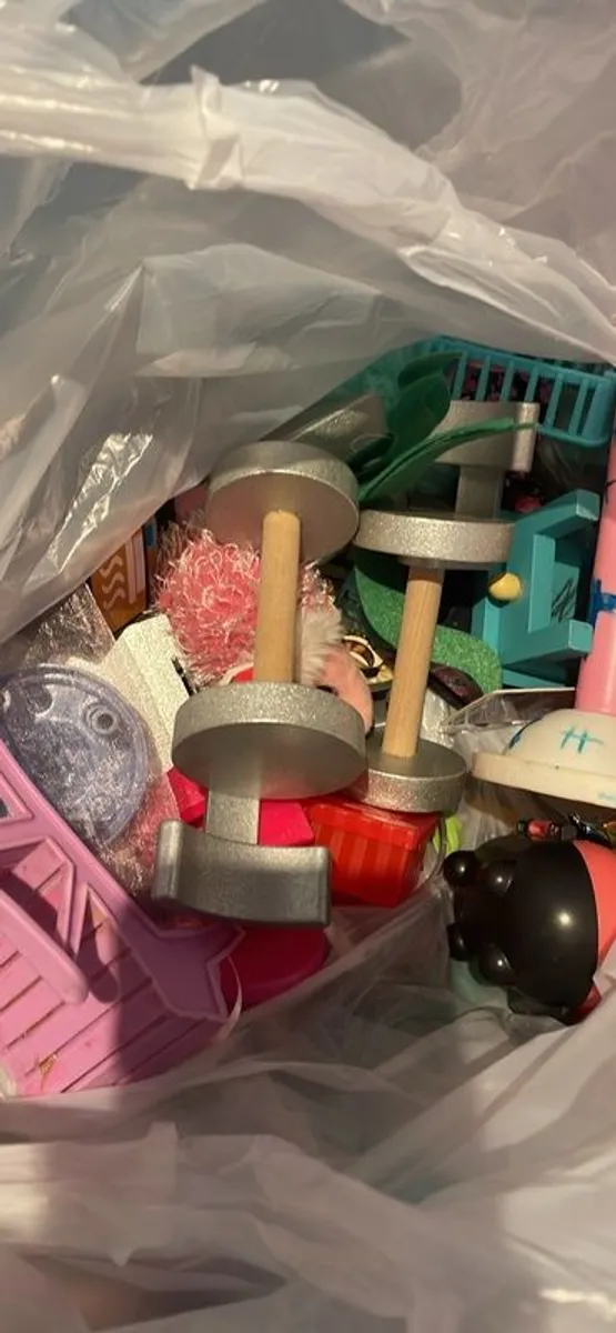 doll house plus some furniture plus bag of collectible mini brands plus some shopkins - Image 2