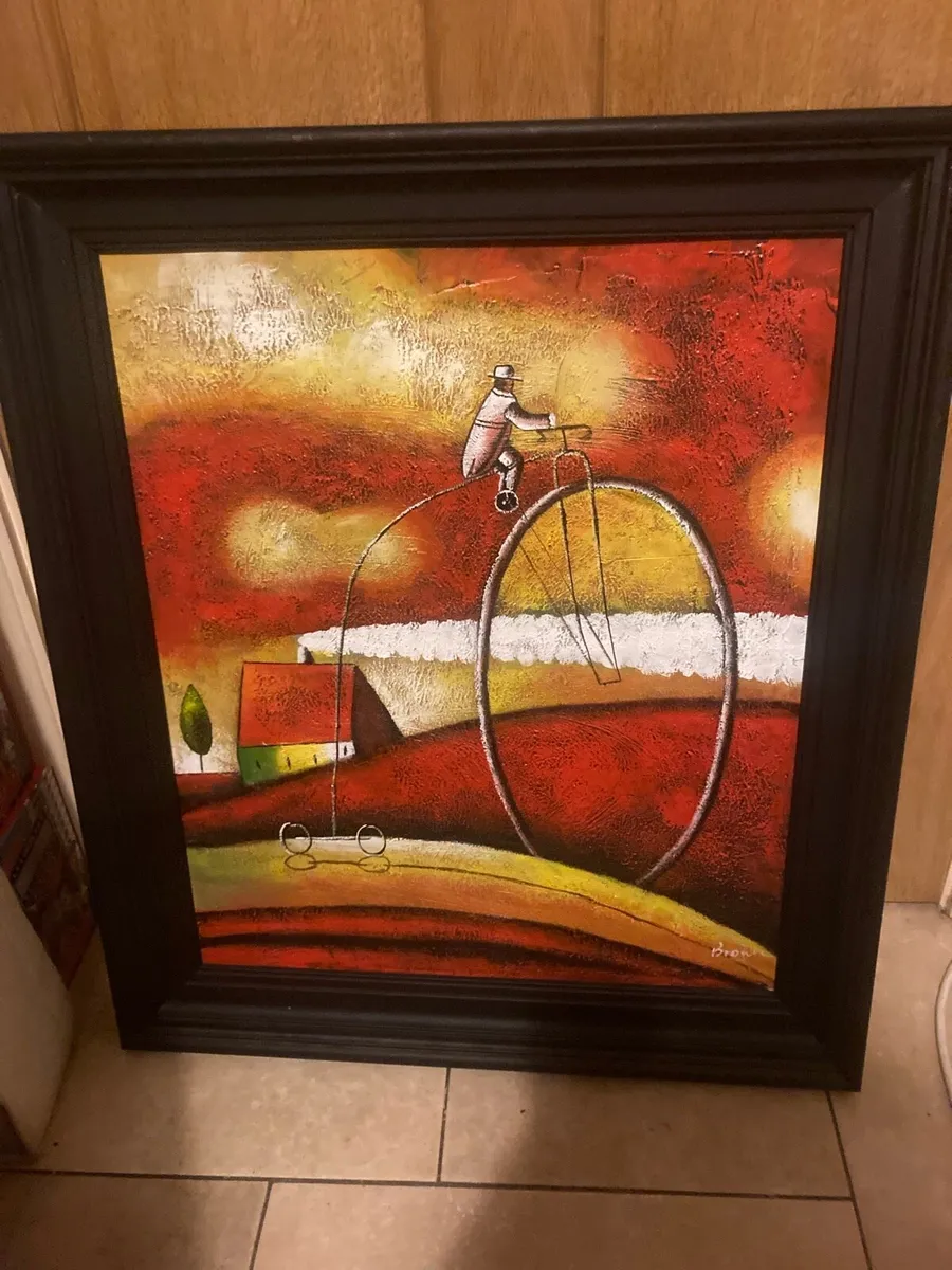 Mixed media signed artwork free postage - Image 1