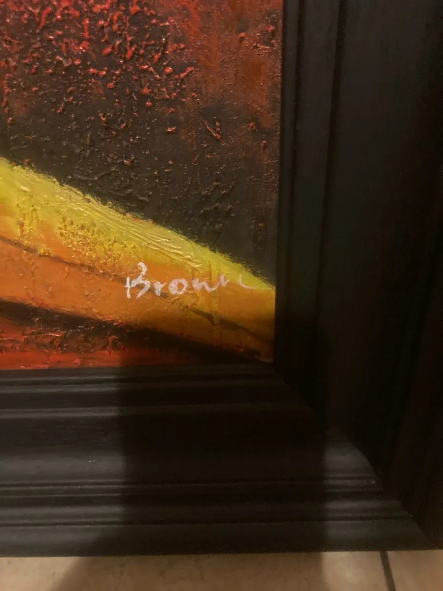 Mixed media signed artwork free postage - Image 2