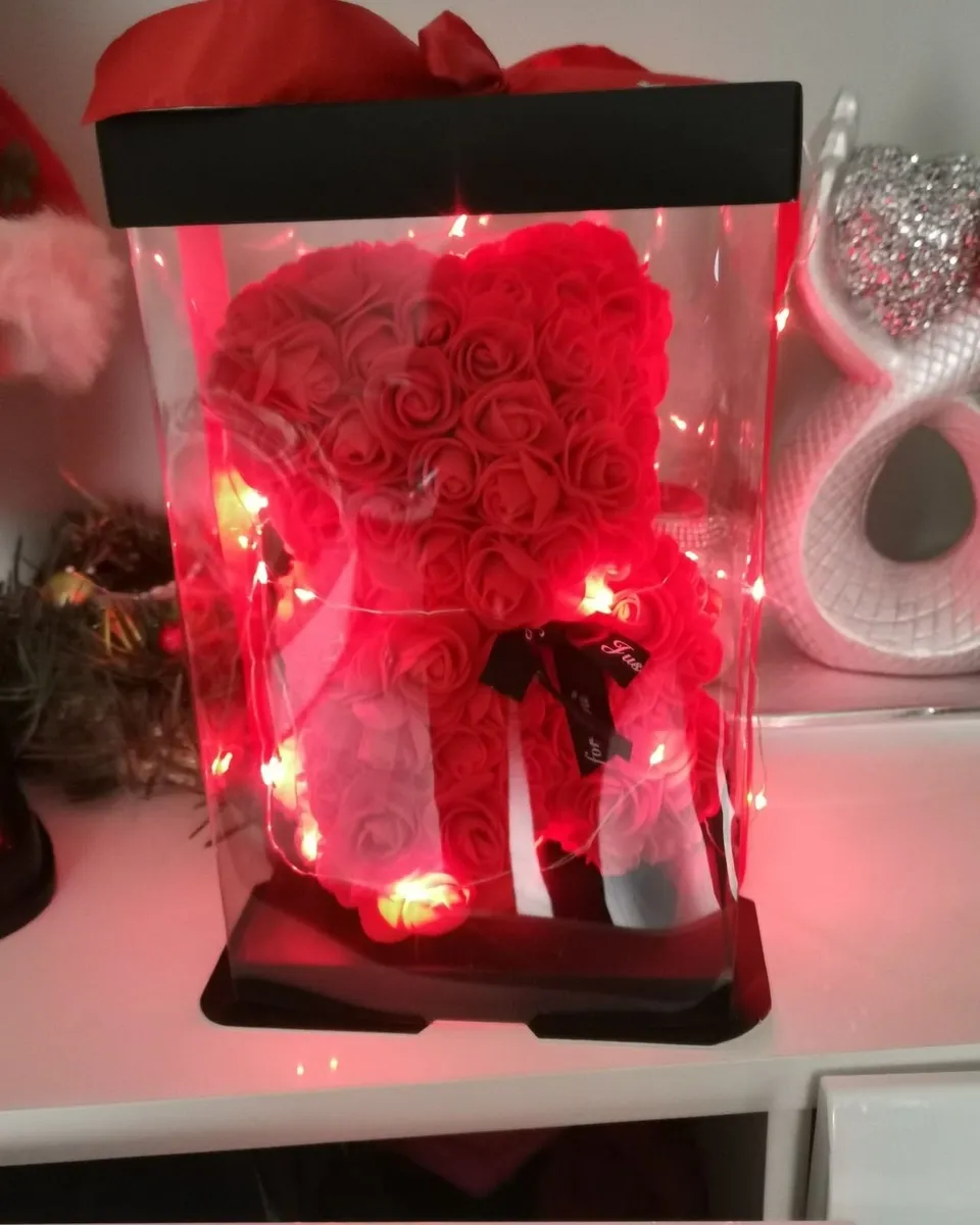 Rose bear 25 cm free packaging - Image 2