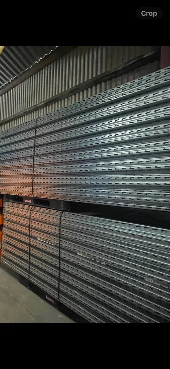 Stow pallet racking uprights.