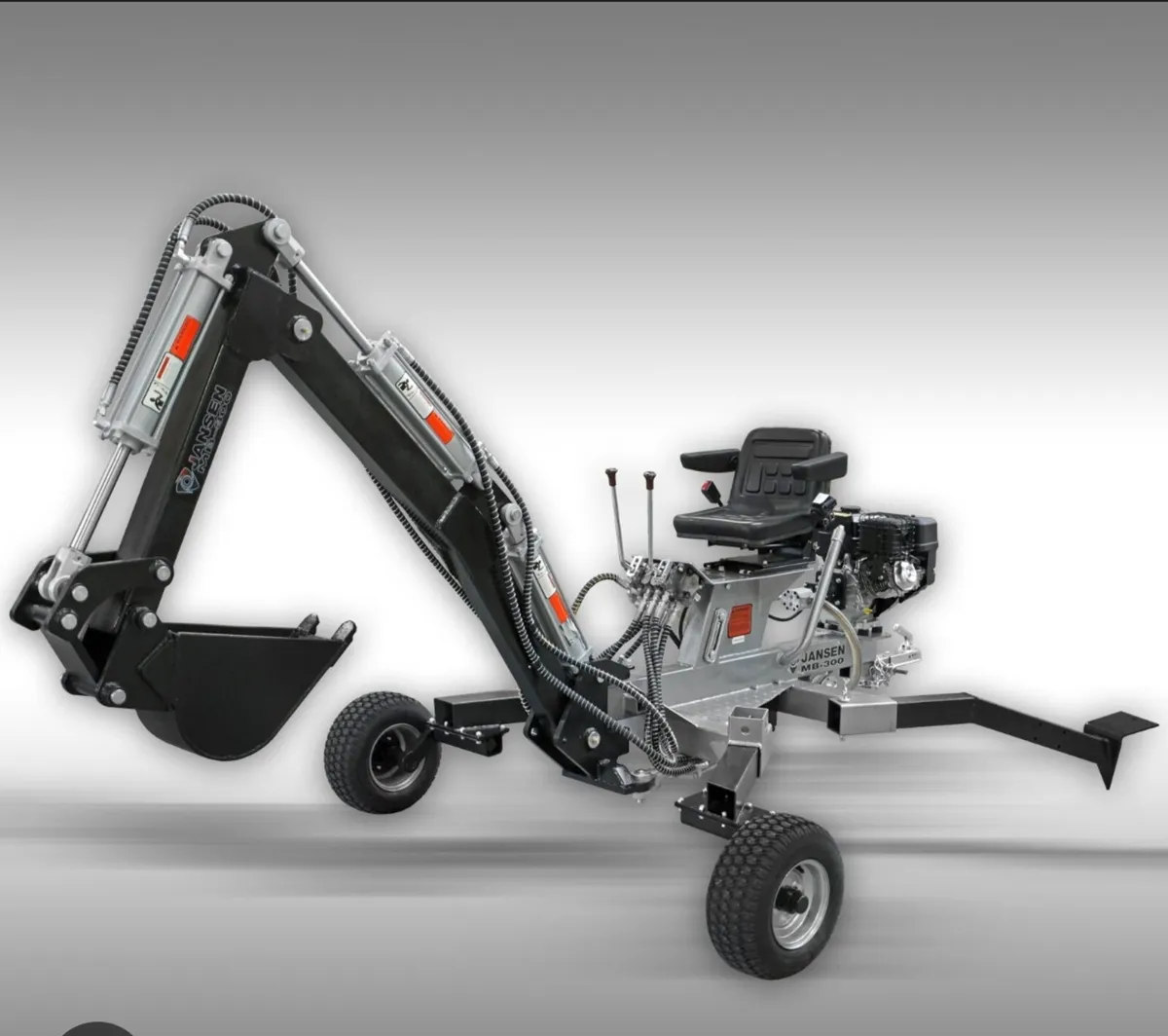 Jansen MB300 Towable Mini digger - backhoe - Image 2