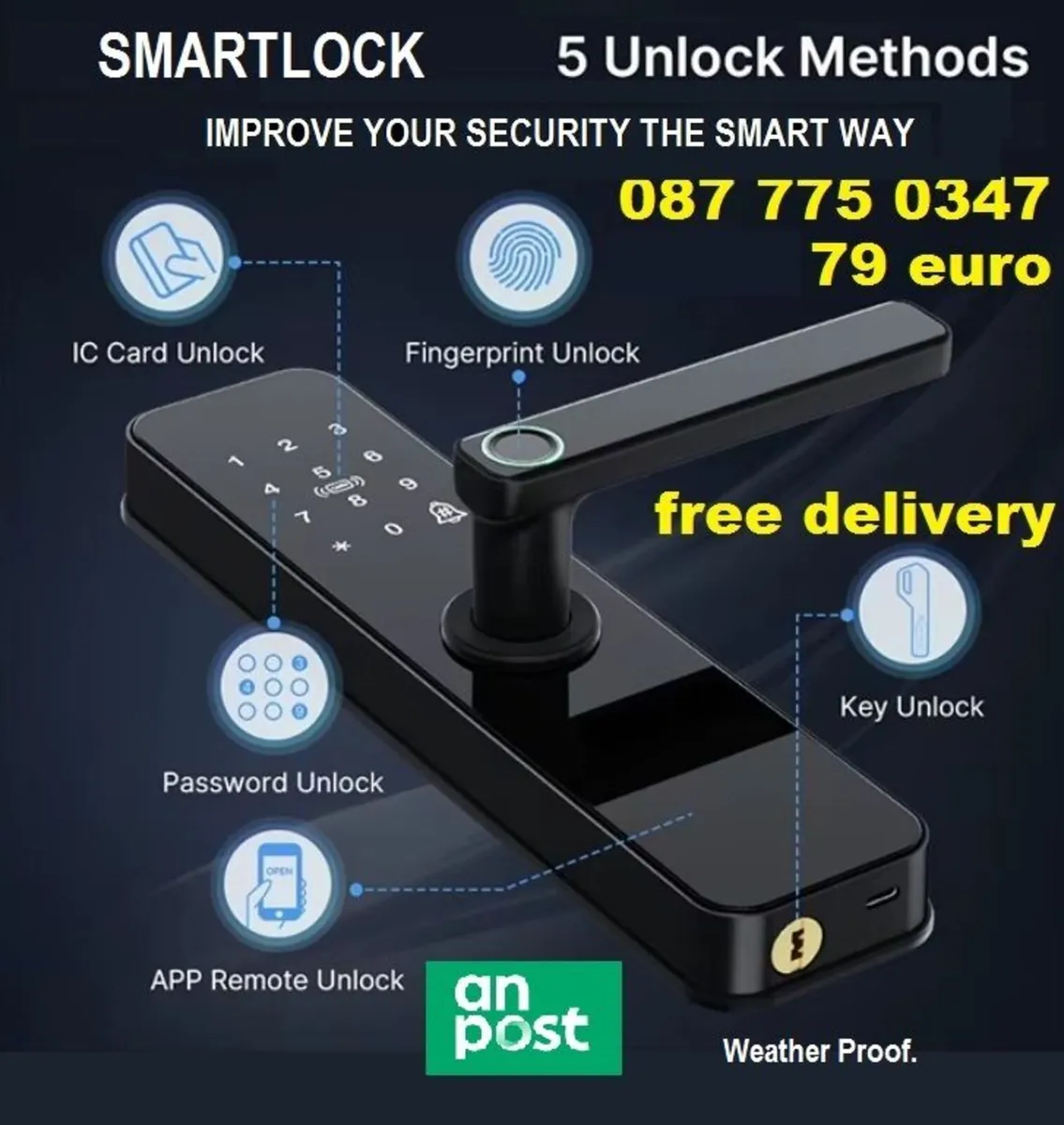 Smart Door Lock  - FREE DELIVERY - Image 2