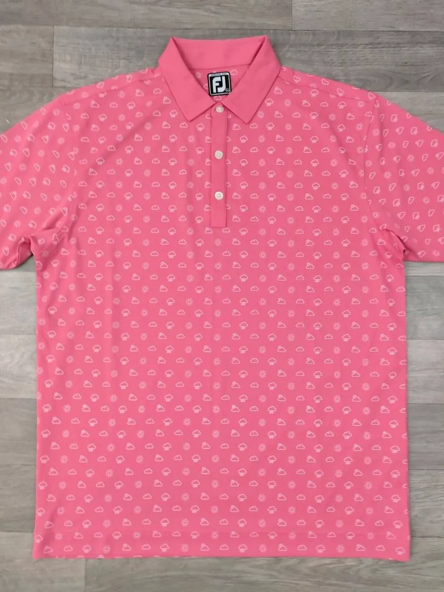 FootJoy FJ Patterned Golf Polo Shirt Mens XL - Image 2