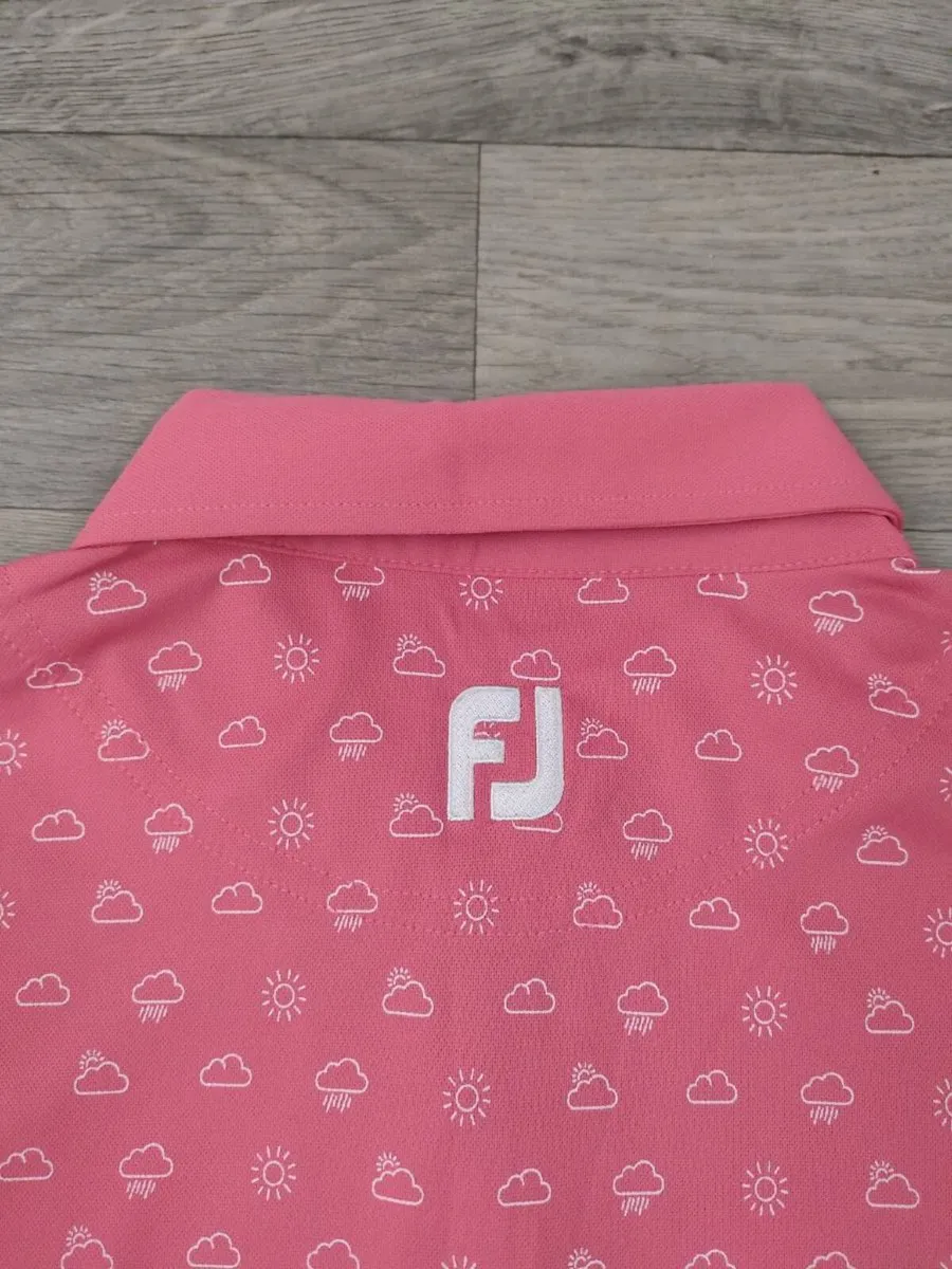 FootJoy FJ Patterned Golf Polo Shirt Mens XL - Image 4